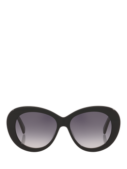 Celine CL000571 Unisex Gradient Butterfly Sunglasses, Black - view 2, Black