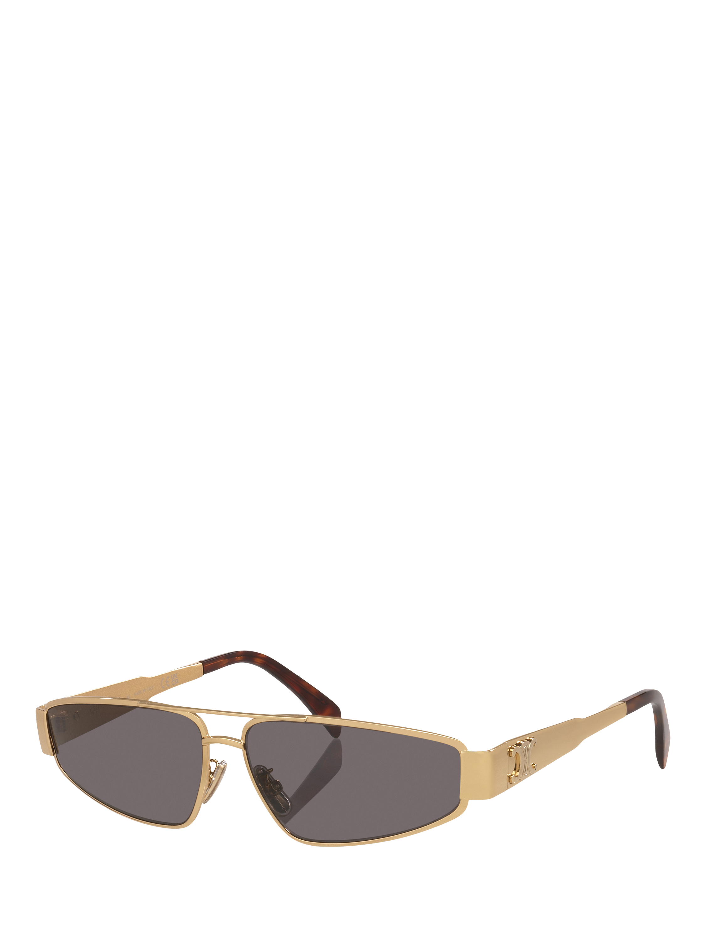 Product image 1 of 4, which shows Celine CL000572 Unisex Irregular Sunglasses, Yellow