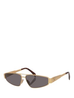 Celine CL000572 Unisex Irregular Sunglasses, Yellow, Yellow