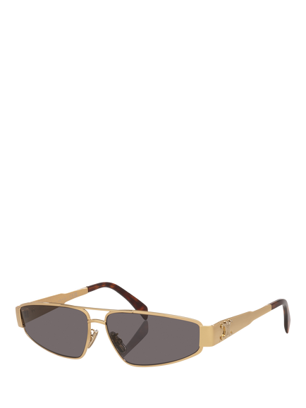 Celine CL000572 Unisex Irregular Sunglasses, Yellow, Yellow