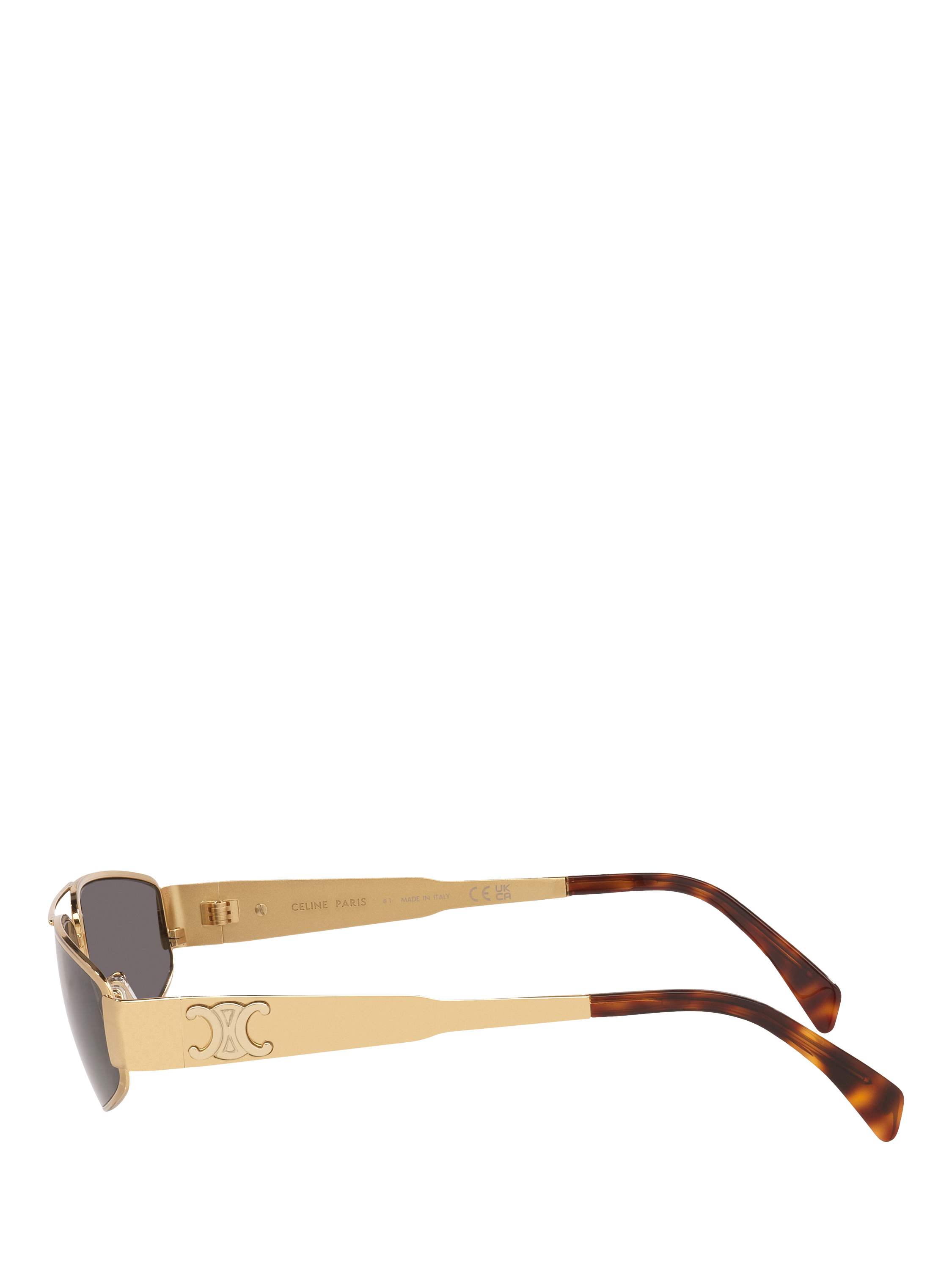 Product image 2 of 4, which shows Celine CL000572 Unisex Irregular Sunglasses, Yellow