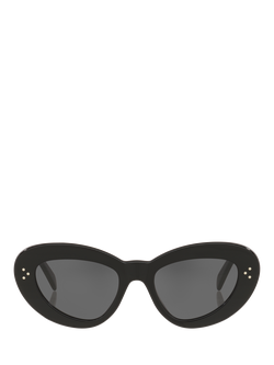 Celine CL000575 Women's Cat's Eye Sunglasses, Black - view 2, Black