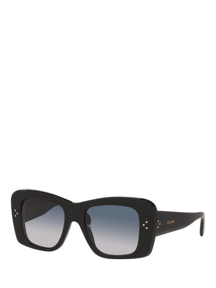Celine CL000576 Women's Gradient Irregular Sunglasses, Black, Black