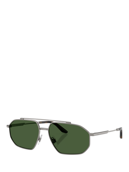 Dolce & Gabbana DG2328 Men's Aviator Sunglasses, Gunmetal/Green