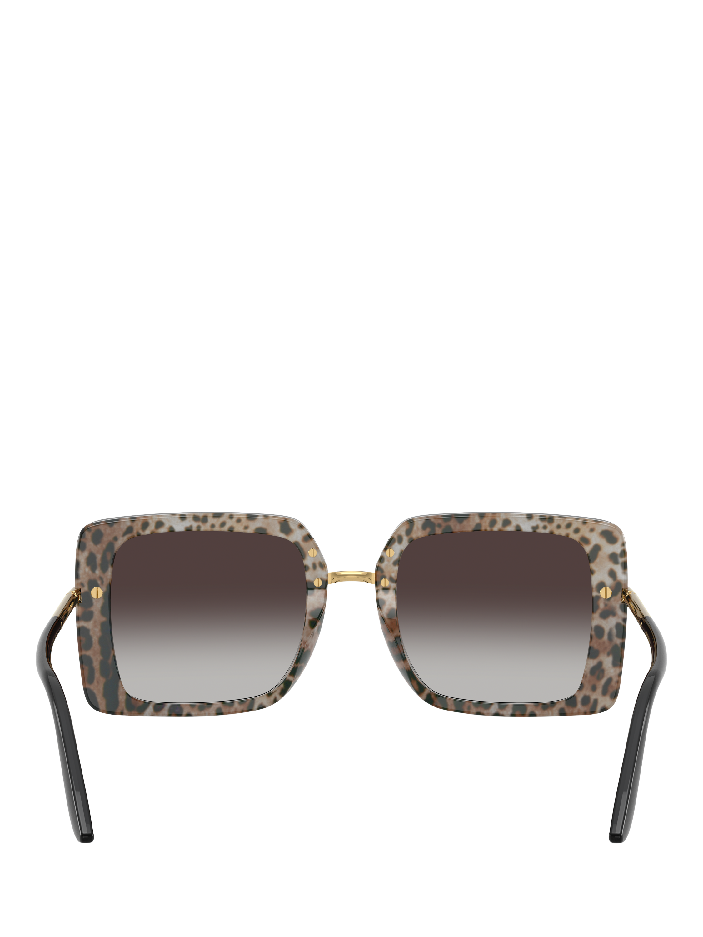 Product image 4 of 5, which shows Dolce & Gabbana DG4491 Women's Square Sunglasses, Black/Grey Gradient