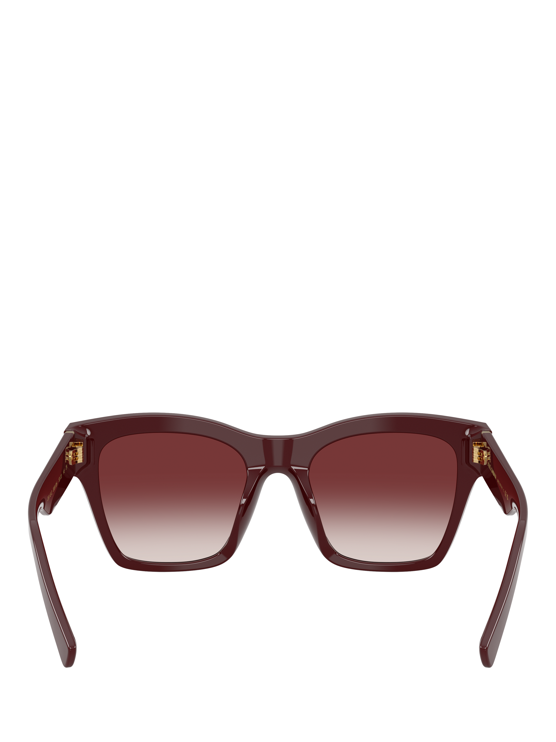 Product image 4 of 5, which shows Dolce & Gabbana DG4512 Women's Square Sunglasses, Bordeaux/Red Gradient