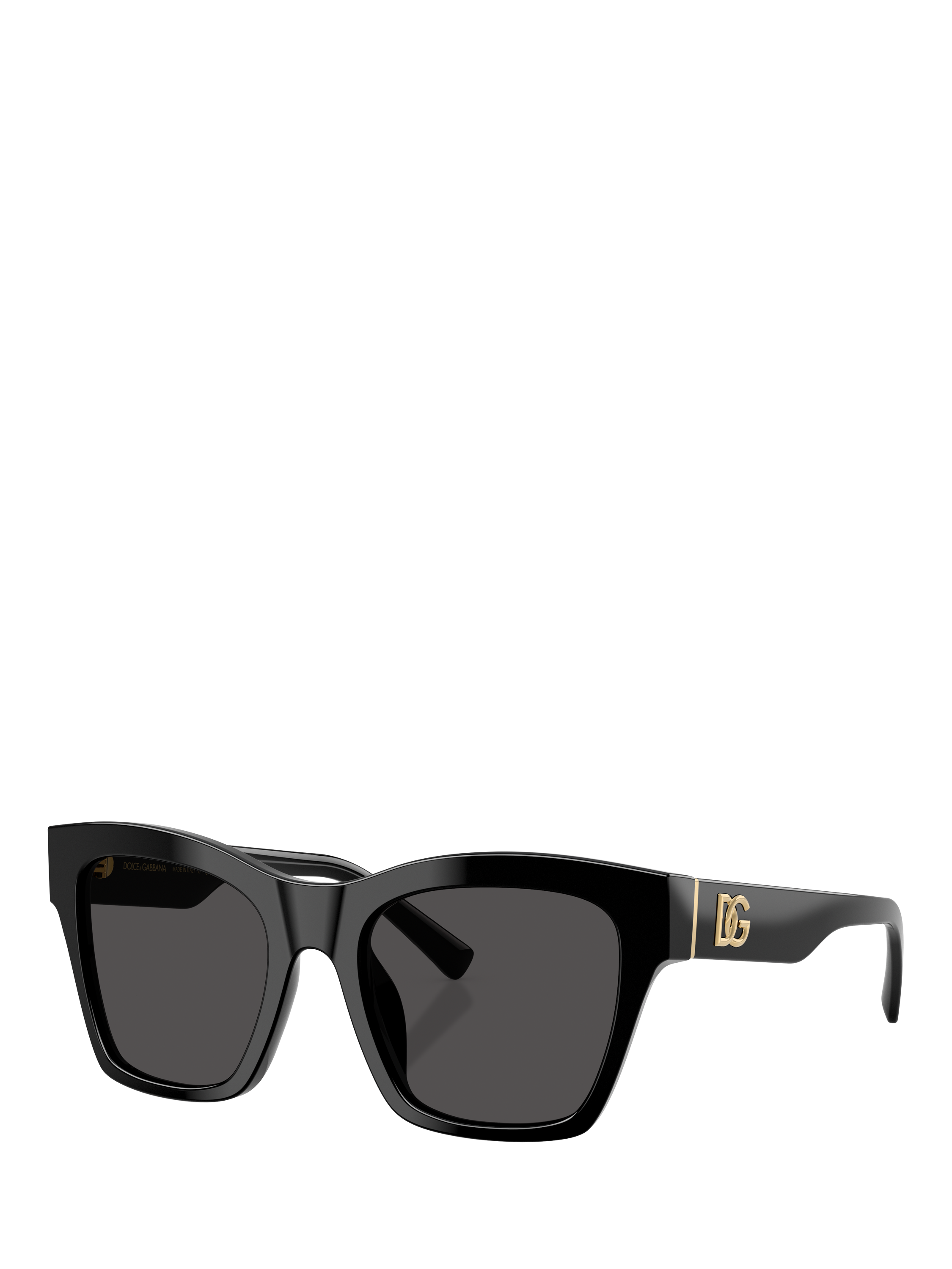 Product image 1 of 5, which shows Dolce & Gabbana DG4512 Women's Square Sunglasses, Black/Grey