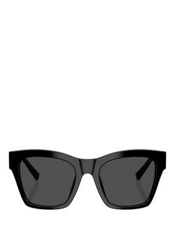 Dolce & Gabbana DG4512 Women's Square Sunglasses, Black/Grey - view 2, Black/Grey