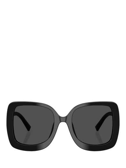 Dolce & Gabbana DG45135 Women's Square Sunglasses, Black/Grey - view 2, Black/Grey
