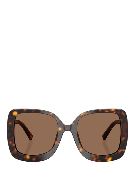 Dolce & Gabbana DG4513 Women's Square Sunglasses, Havana/Brown - view 2, Havana/Brown