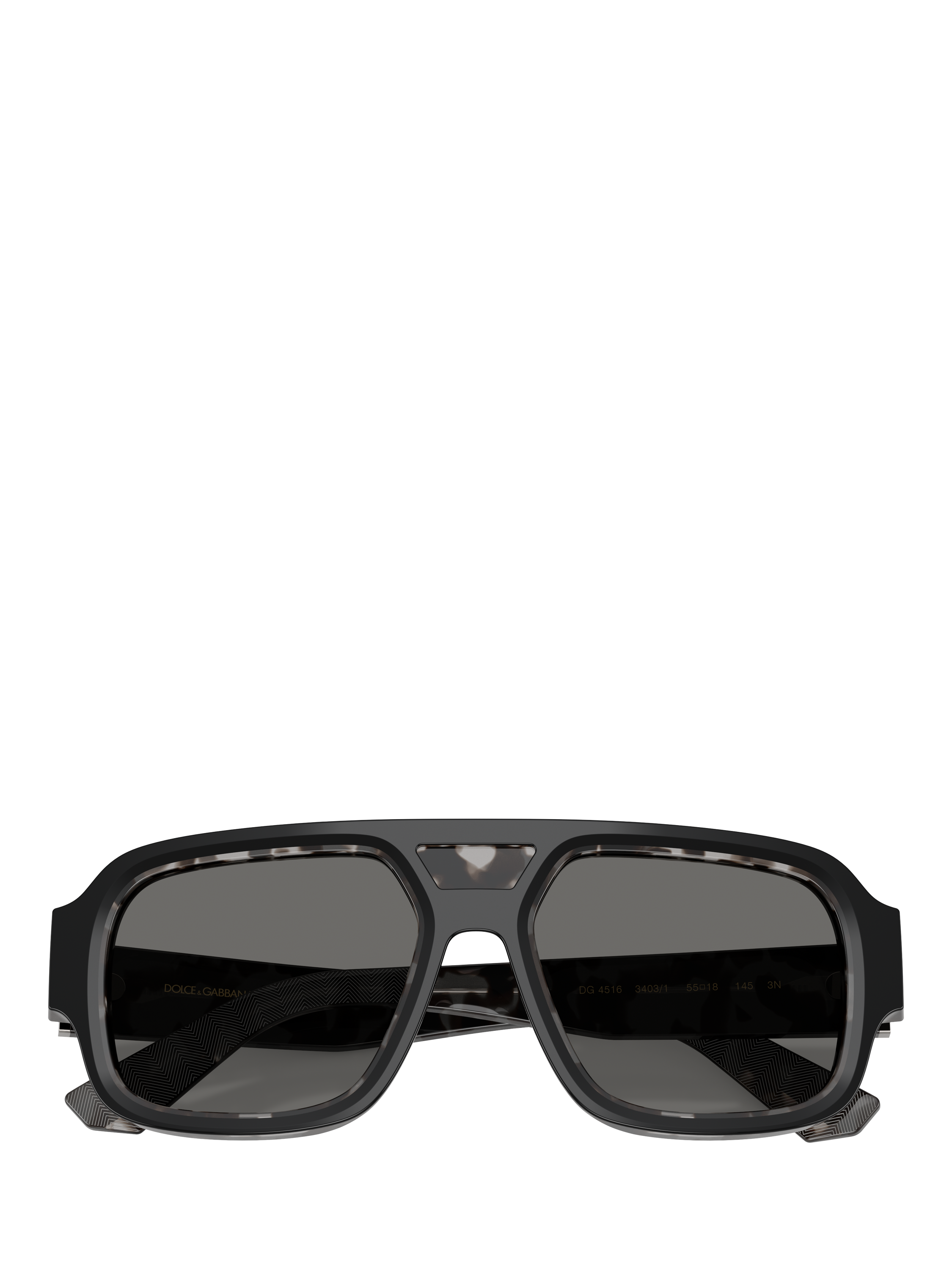 Product image 5 of 5, which shows Dolce & Gabbana DG4516 Men's Square Sunglasses, Black/Grey