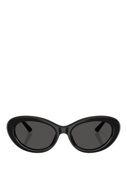 Dolce & Gabbana DG4519 Women's Oval Sunglasses - view 2, Black/Grey