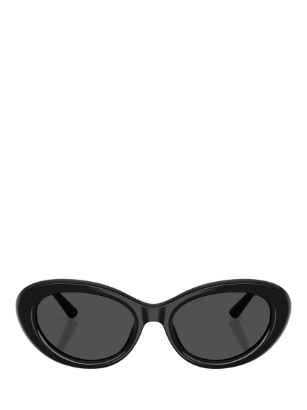 Dolce & Gabbana DG4519 Women's Oval Sunglasses - view 2, Black/Grey