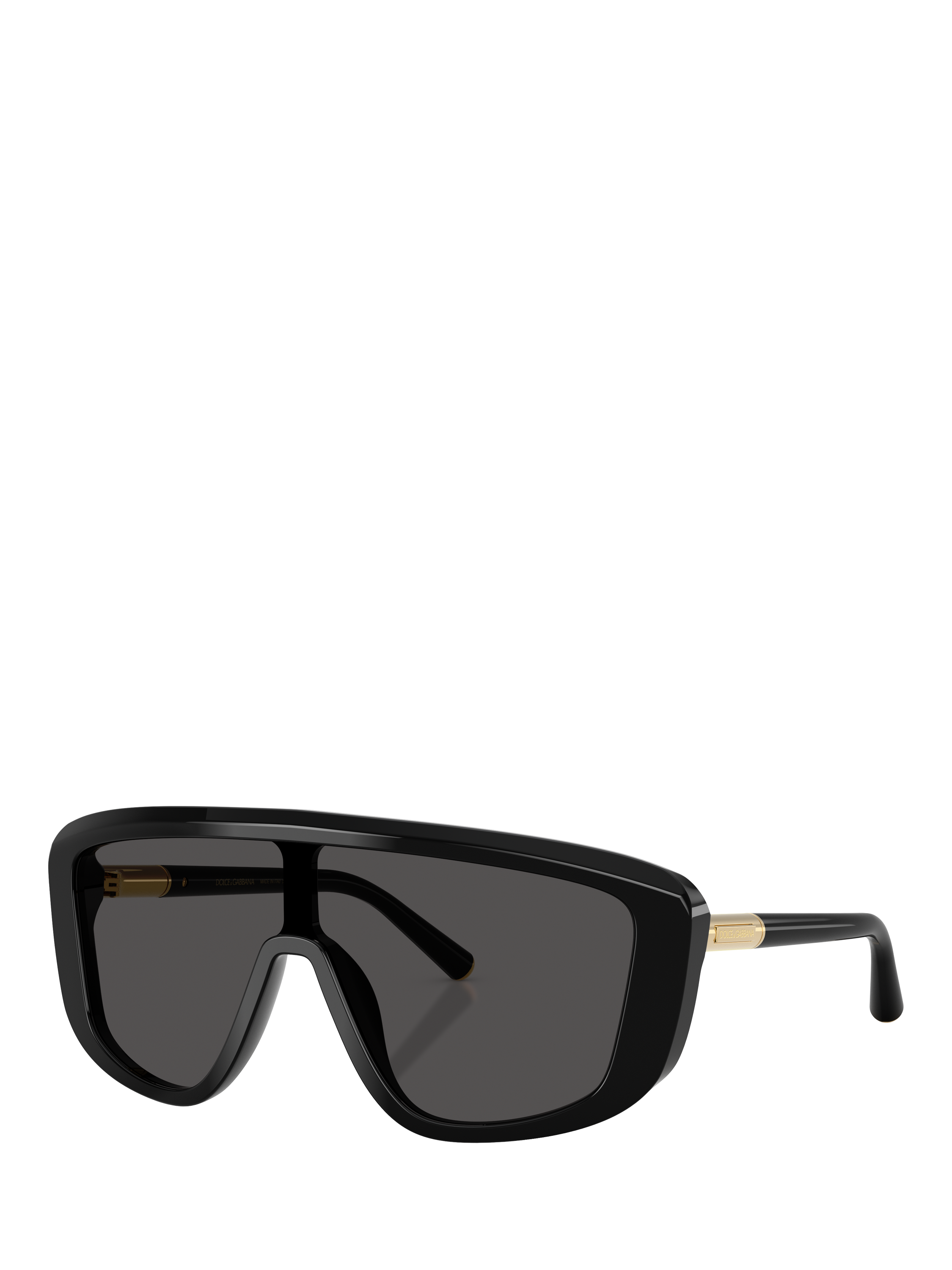 Product image 1 of 4, which shows Dolce & Gabbana DG4520 Men's Rectangular Sunglasses, Black