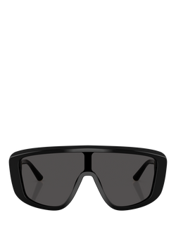 Dolce & Gabbana DG4520 Men's Rectangular Sunglasses, Black - view 2, Black