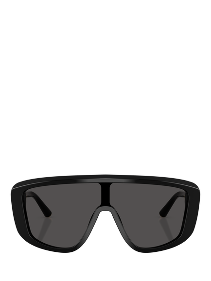 Dolce & Gabbana DG4520 Men's Rectangular Sunglasses, Black - view 2, Black