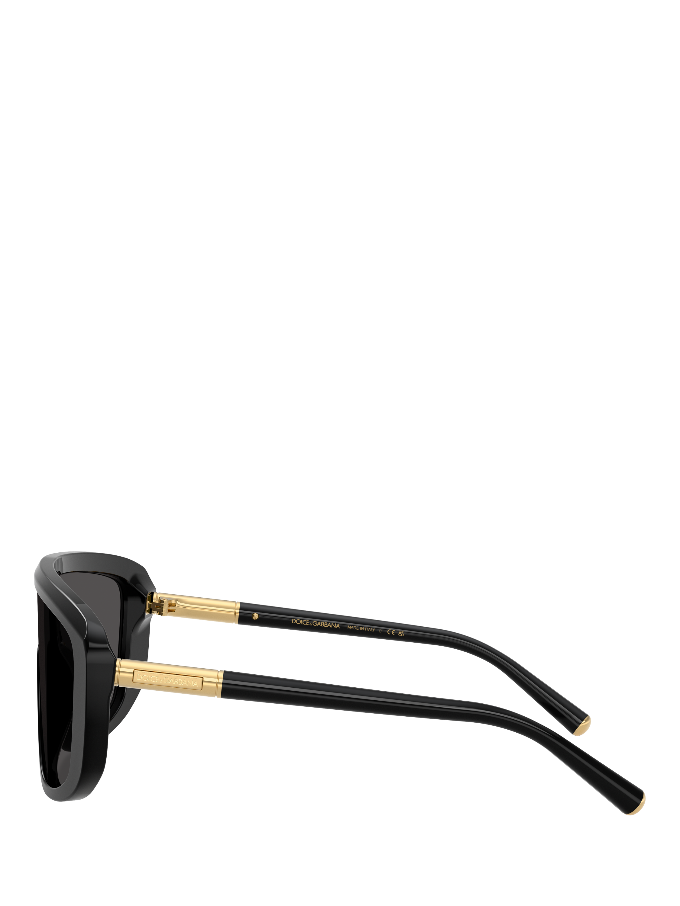 Product image 3 of 4, which shows Dolce & Gabbana DG4520 Men's Rectangular Sunglasses, Black