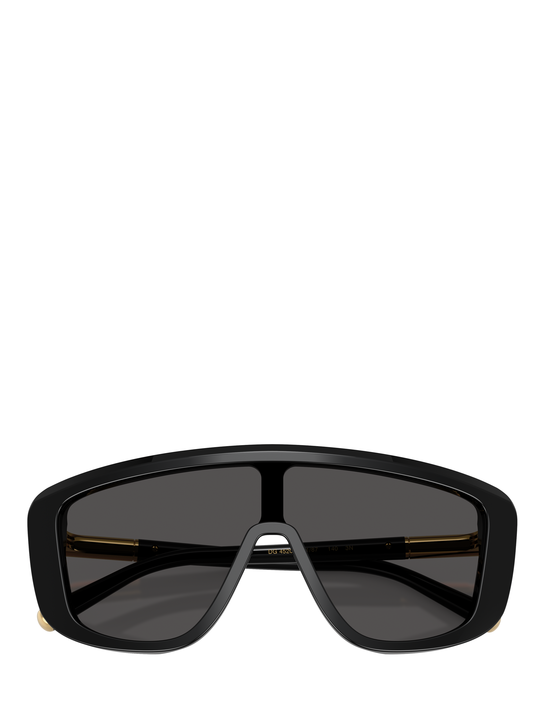 Product image 4 of 4, which shows Dolce & Gabbana DG4520 Men's Rectangular Sunglasses, Black
