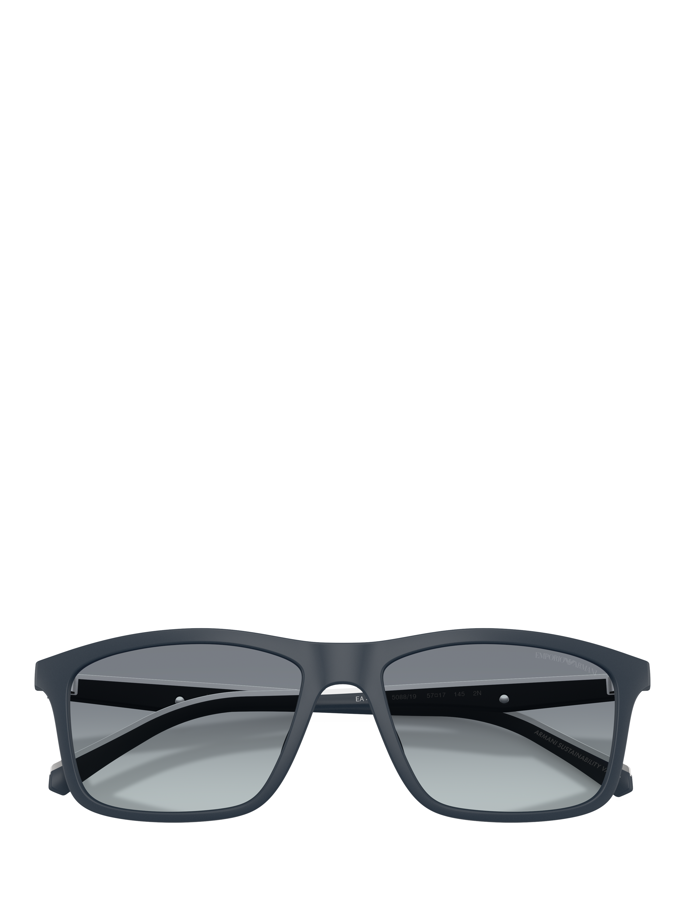 Product image 5 of 5, which shows Emporio Armani EA4257 Men's Rectangular Sunglasses, Matte Blue/Blue Gradient