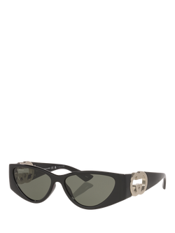 Gucci GC002604 Women's Cat Eye Sunglasses, Black