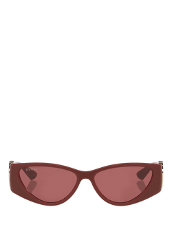 Gucci GC002604 Women's Cat Eye Sunglasses - view 2, Burgundy