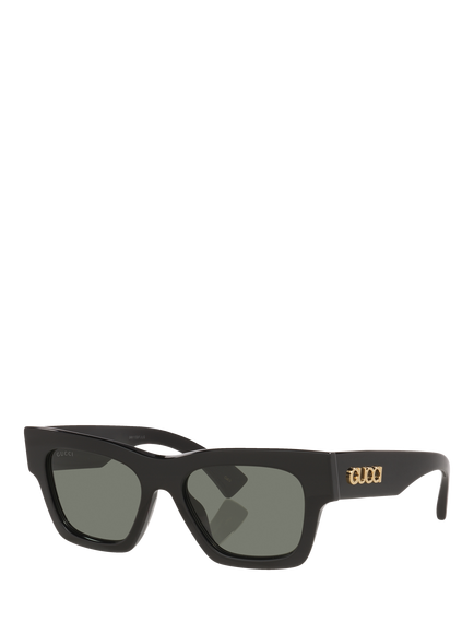 Gucci GC002607 Women's Rectangular Sunglasses - view 2, Black