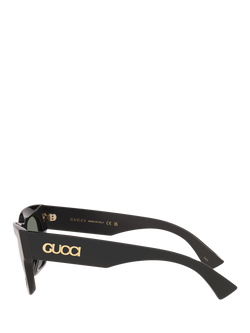 Gucci GC002607 Women's Rectangular Sunglasses, Black