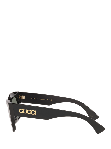 Gucci GC002607 Women's Rectangular Sunglasses, Black