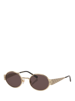Gucci GC002617 Men's Round Sunglasses, Gold, Gold