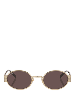 Gucci GC002617 Men's Round Sunglasses, Gold - view 2, Gold