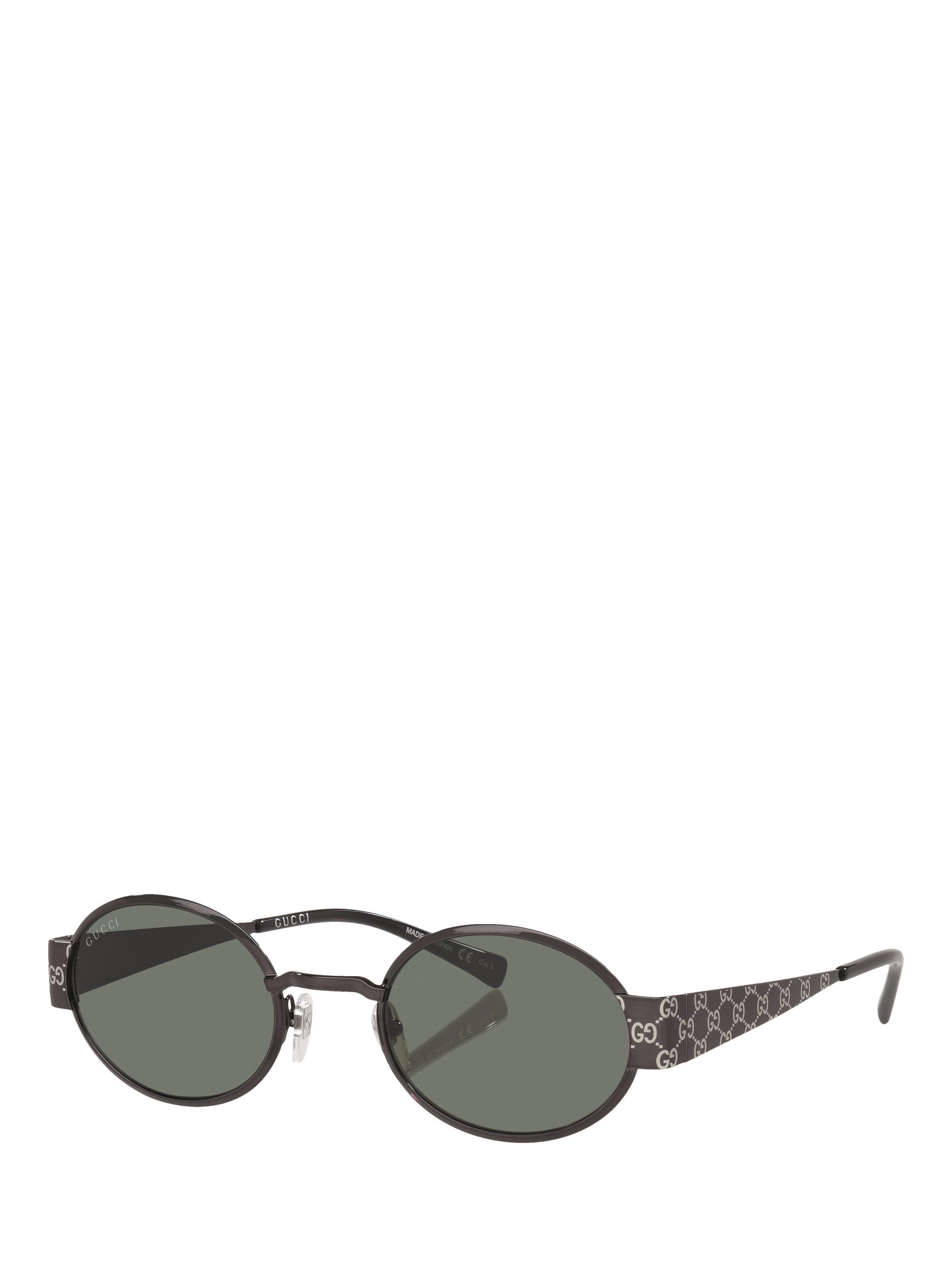 Product image 1 of 4, which shows Gucci GC002617 Men's Round Sunglasses, Silver