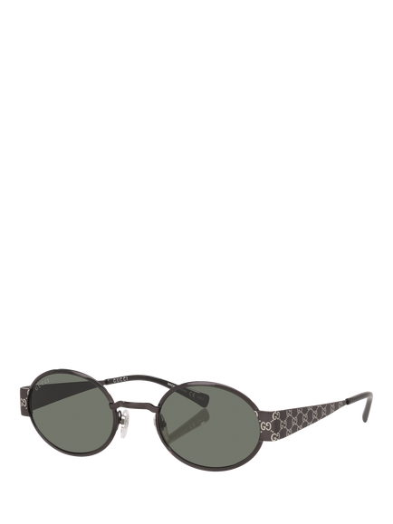 Gucci GC002617 Men's Round Sunglasses, Silver, Silver