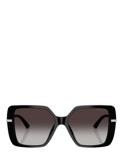 Jimmy Choo JC5048 Women's Square Sunglasses, Black/Grey Gradient - view 2, Black/Grey Gradient
