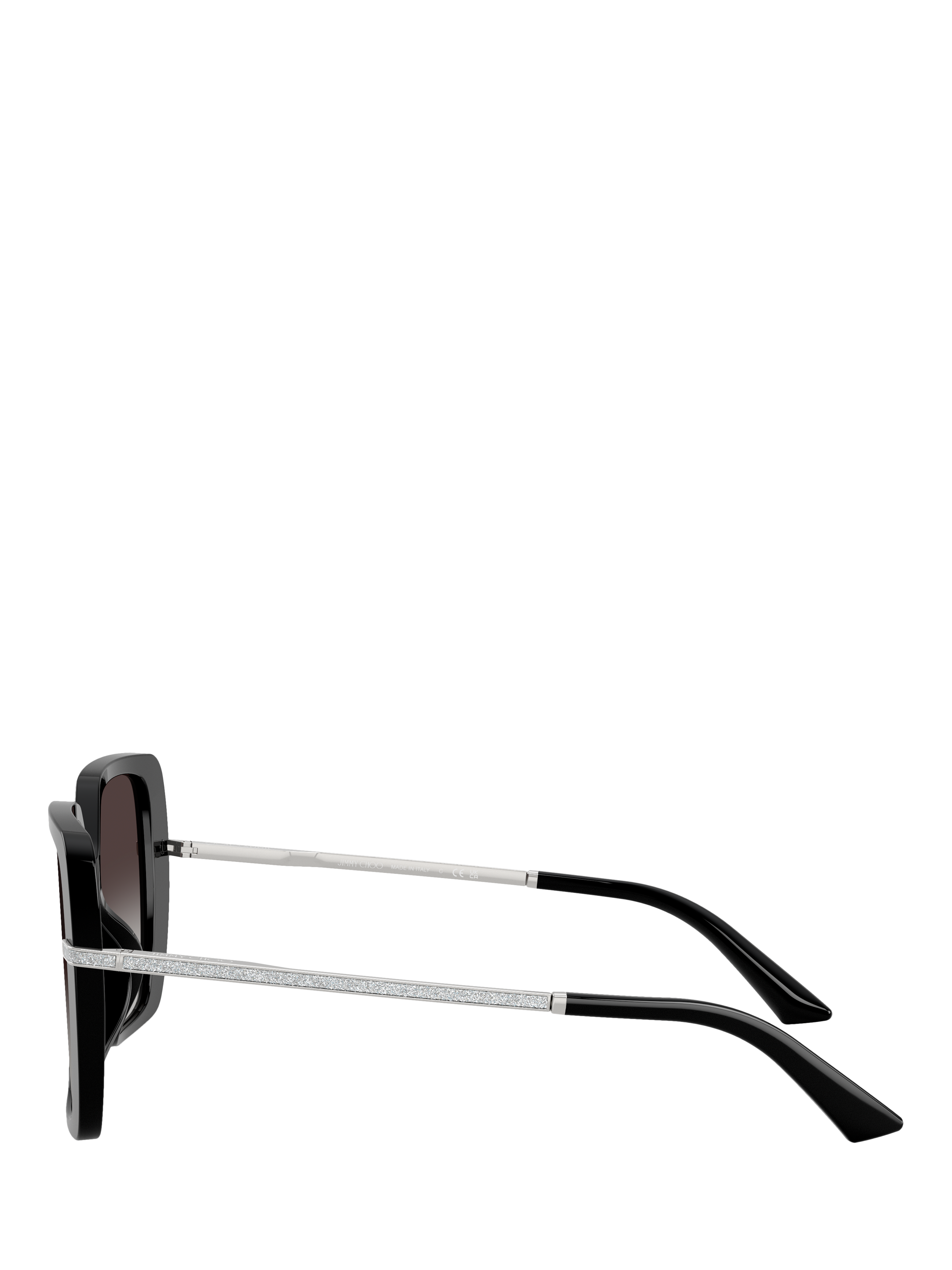 Product image 3 of 5, which shows Jimmy Choo JC5048 Women's Square Sunglasses, Black/Grey Gradient