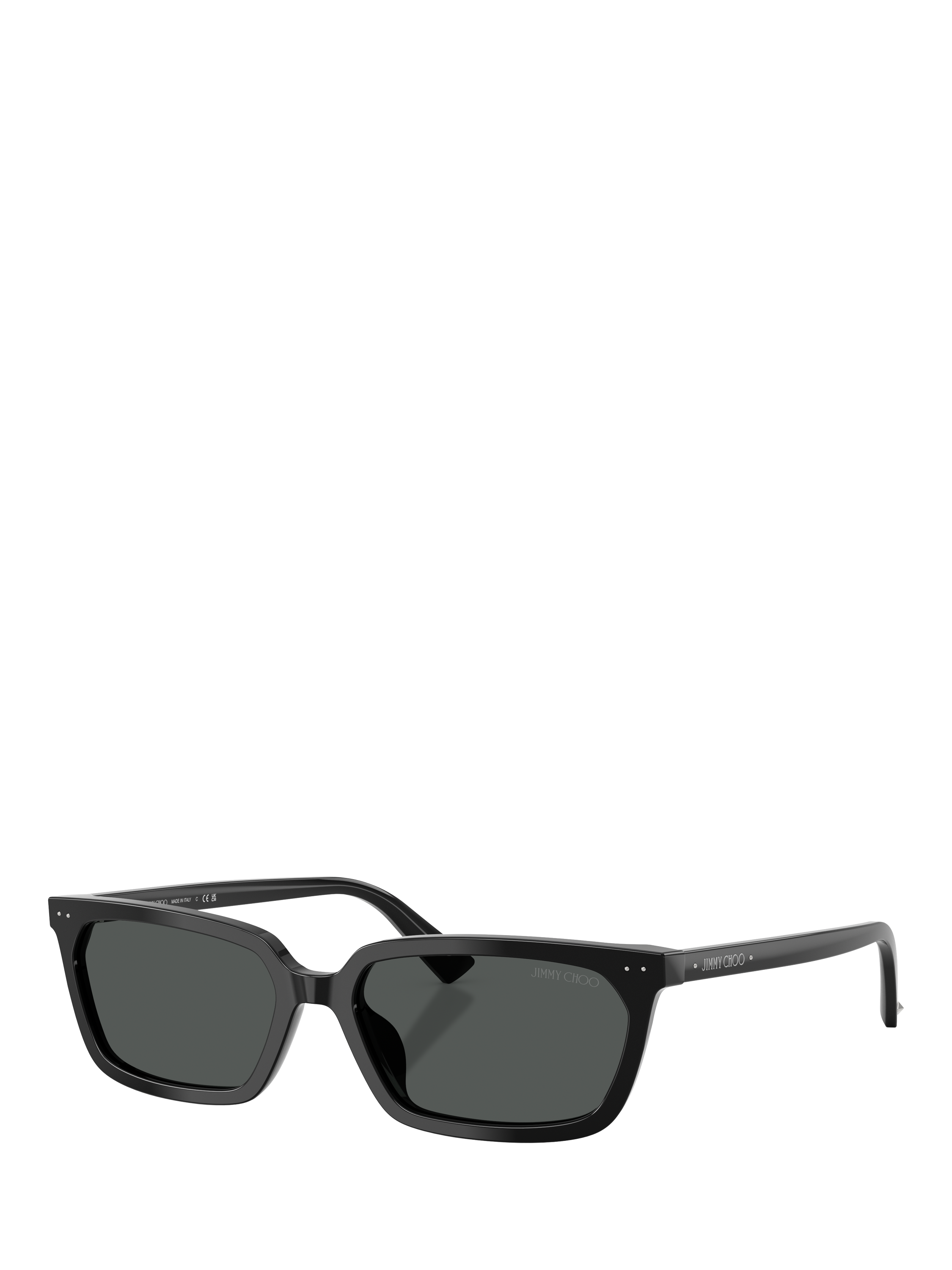 Product image 1 of 5, which shows Jimmy Choo JC5050 Women's Rectangular Sunglasses, Black