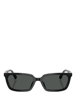 Jimmy Choo JC5050 Women's Rectangular Sunglasses, Black - view 2, Black