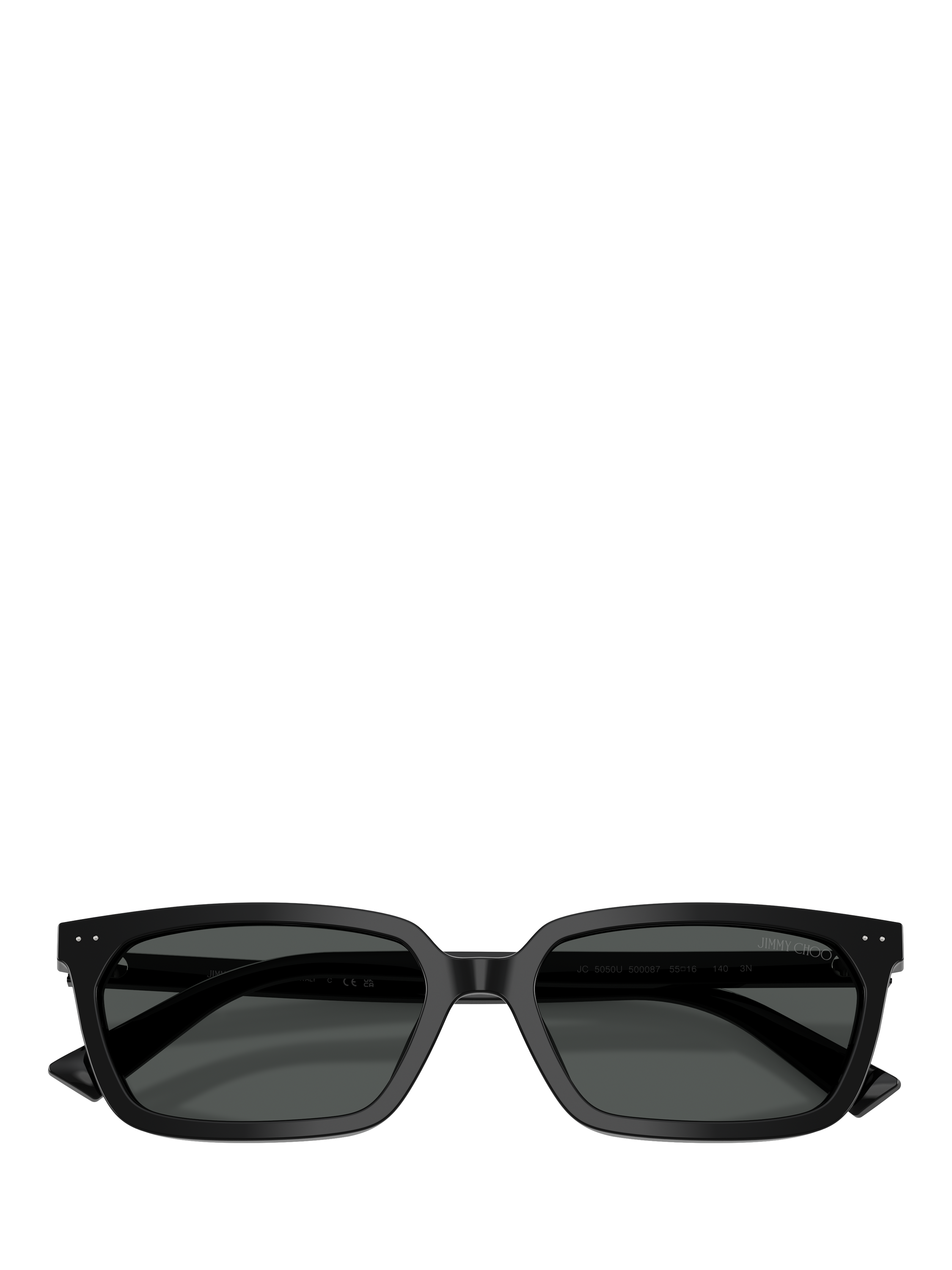 Product image 5 of 5, which shows Jimmy Choo JC5050 Women's Rectangular Sunglasses, Black