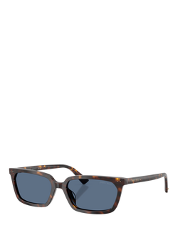 Jimmy Choo JC5050 Women's Rectangular Sunglasses, Tortoise/Blue, Tortoise/Blue