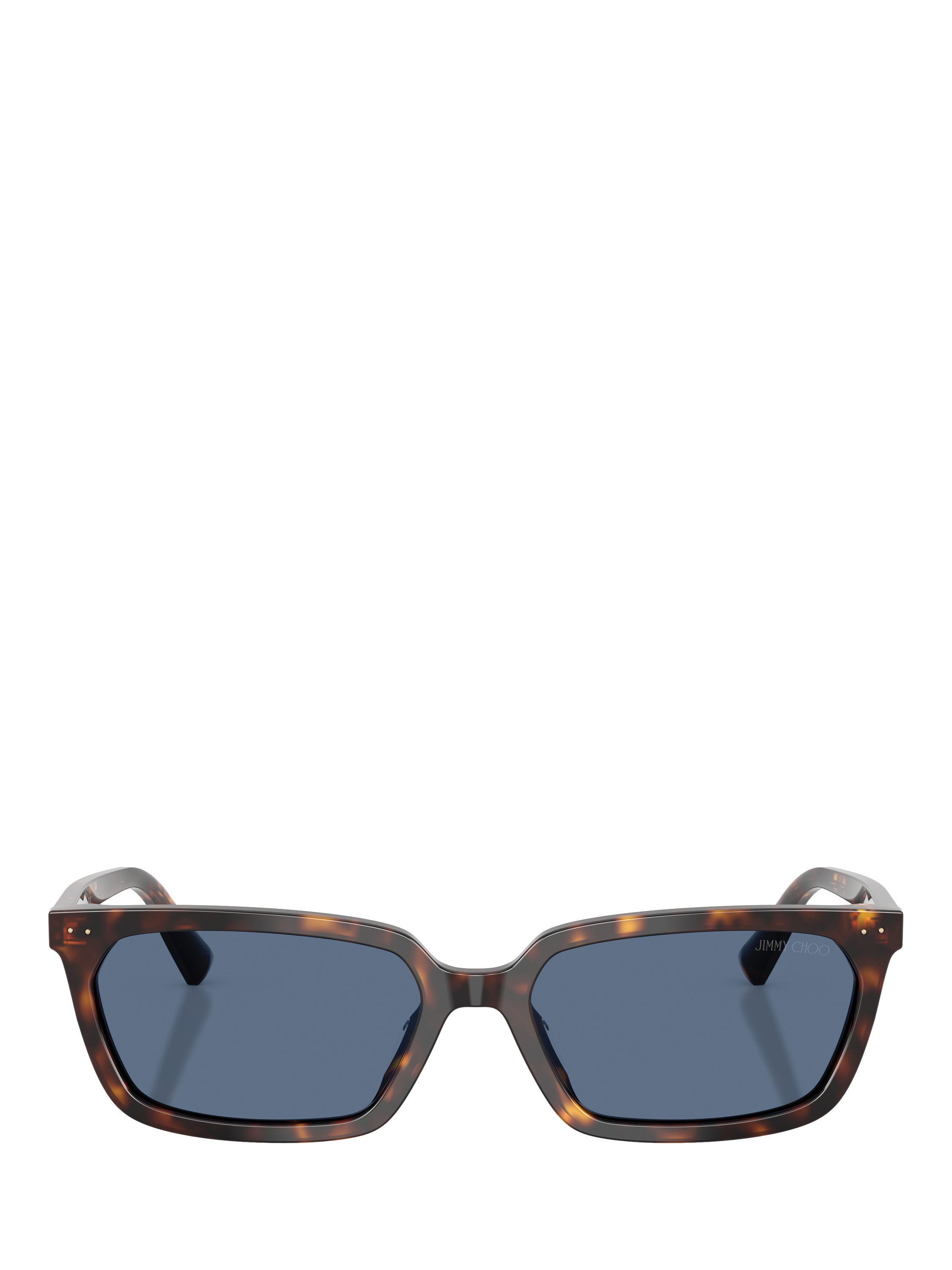 Product image 2 of 5, which shows Jimmy Choo JC5050 Women's Rectangular Sunglasses, Tortoise/Blue