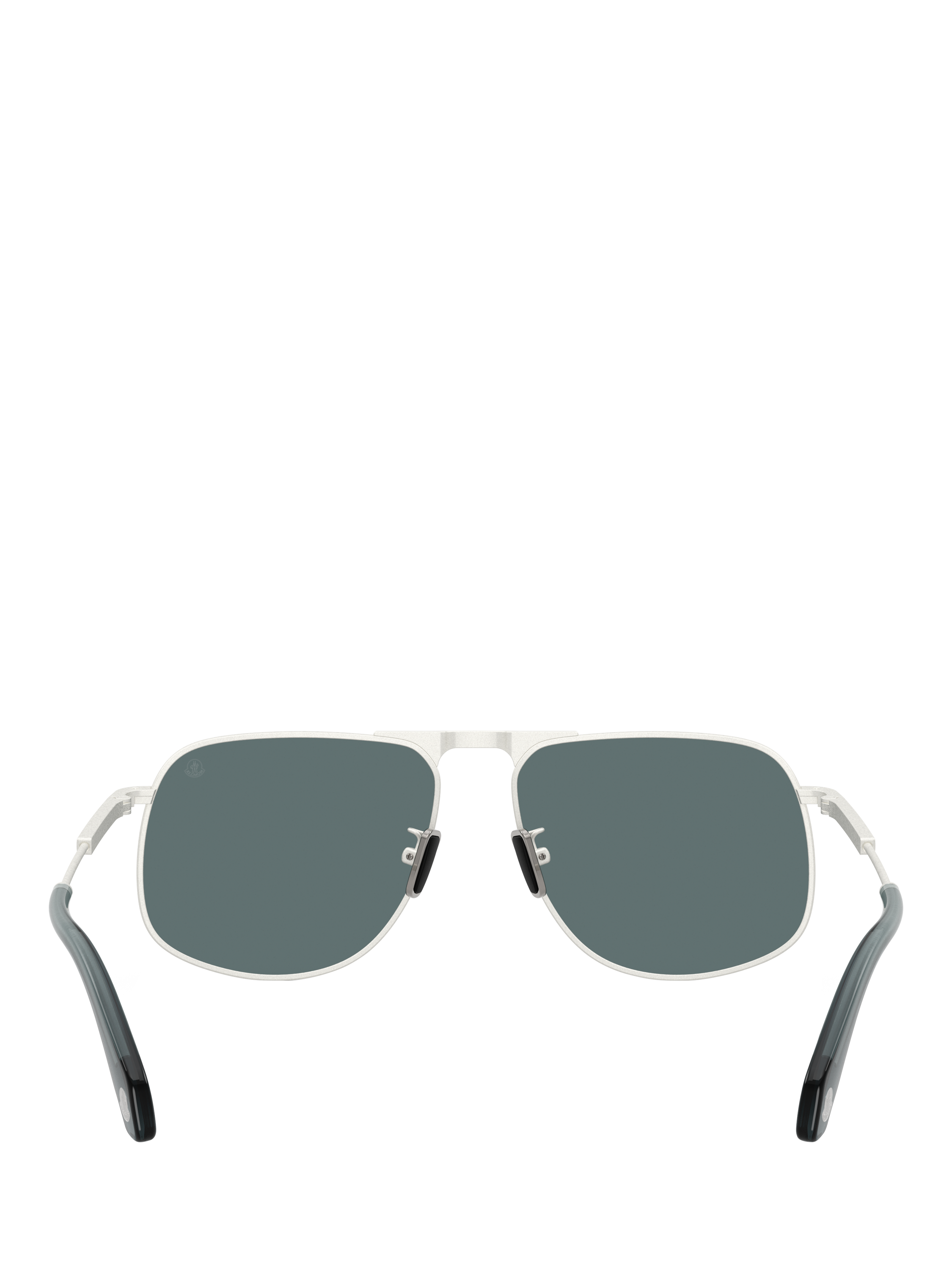 Product image 4 of 5, which shows Moncler ME4014 Unisex Aviator Sunglasses, Matte Silver