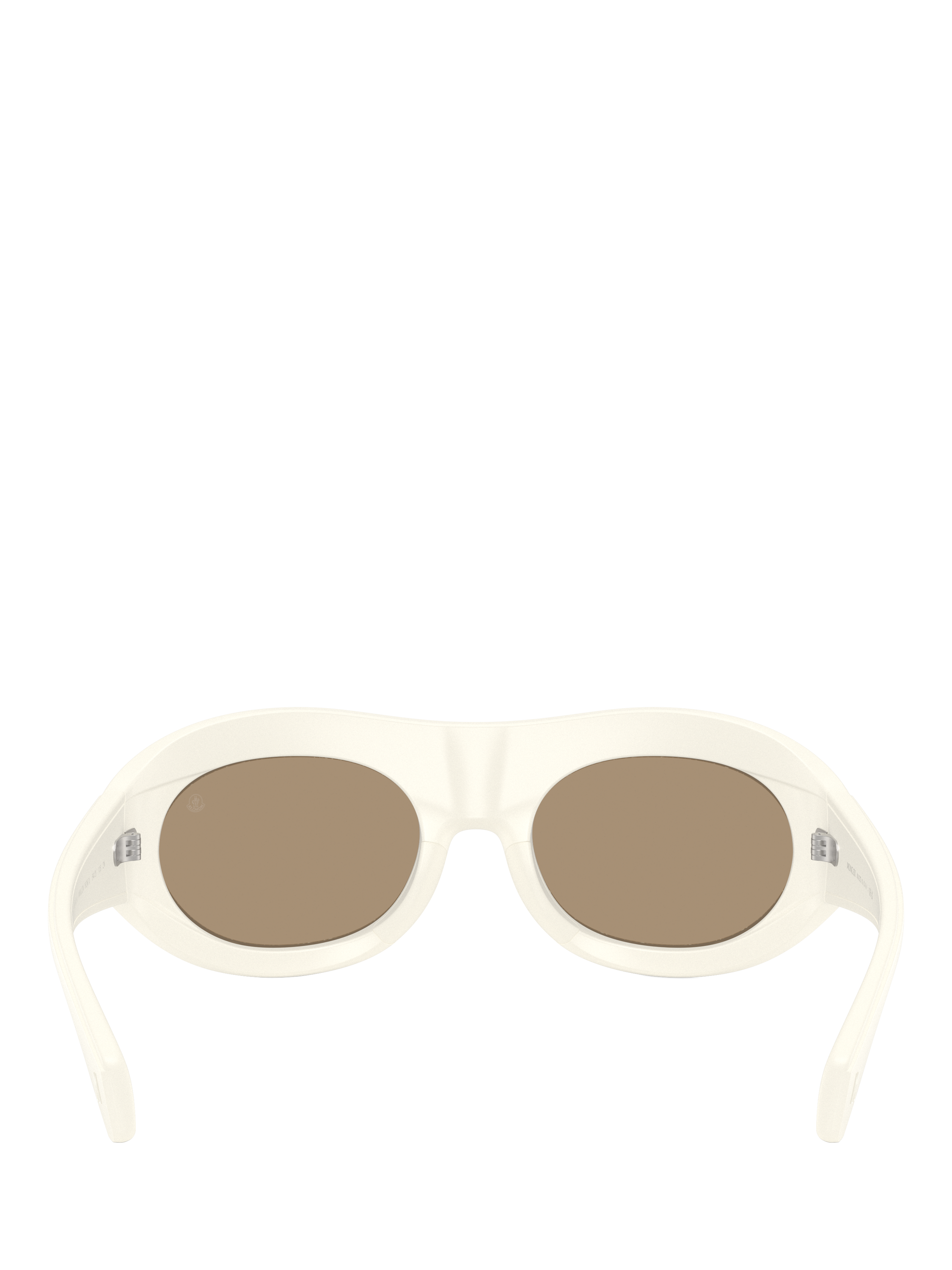 Product image 4 of 5, which shows Moncler ME8015 Unisex Oval Sunglasses, Vanilla