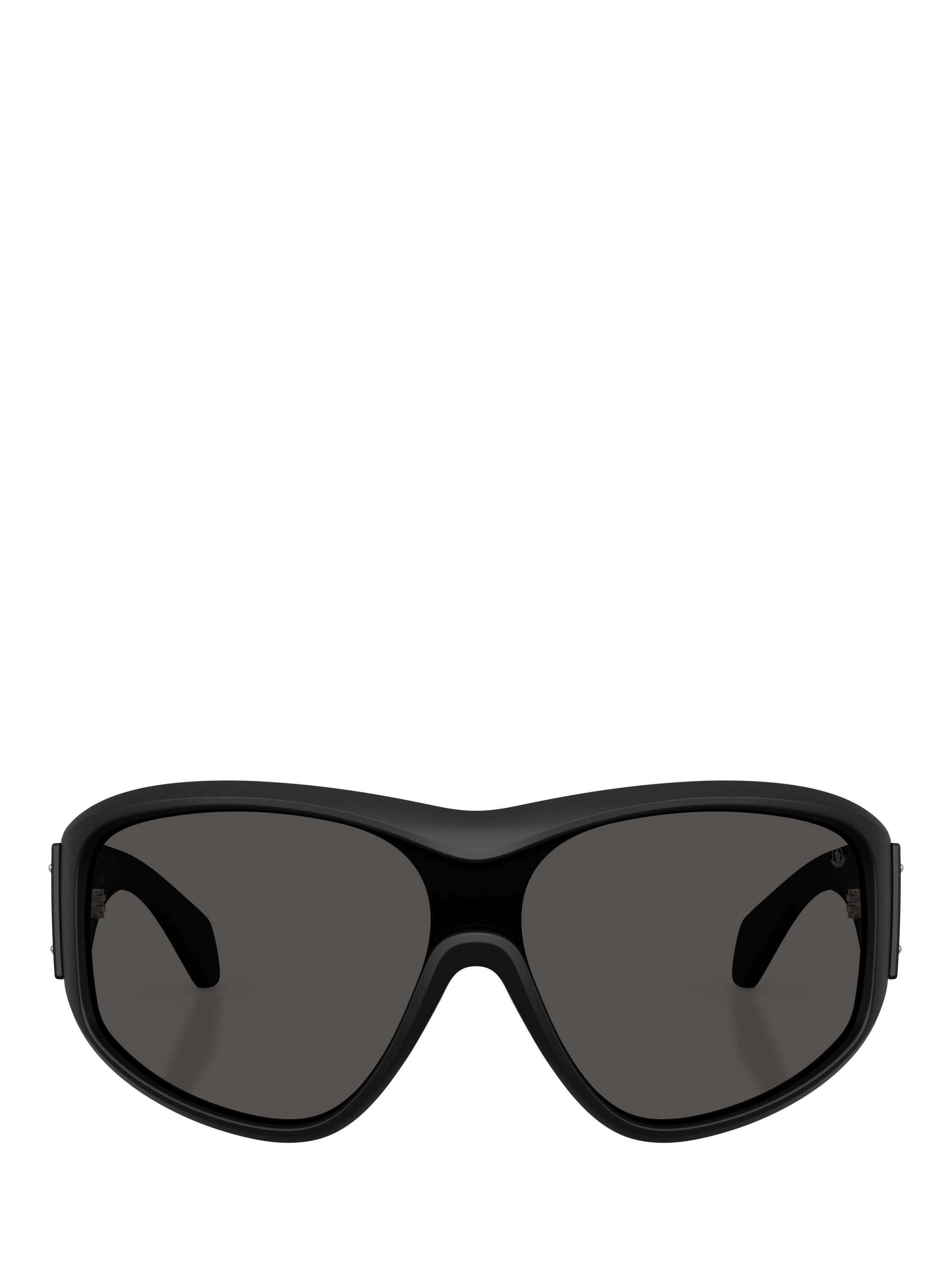Product image 2 of 5, which shows Moncler ME8016 Unisex Oval Sunglasses, Matte Black