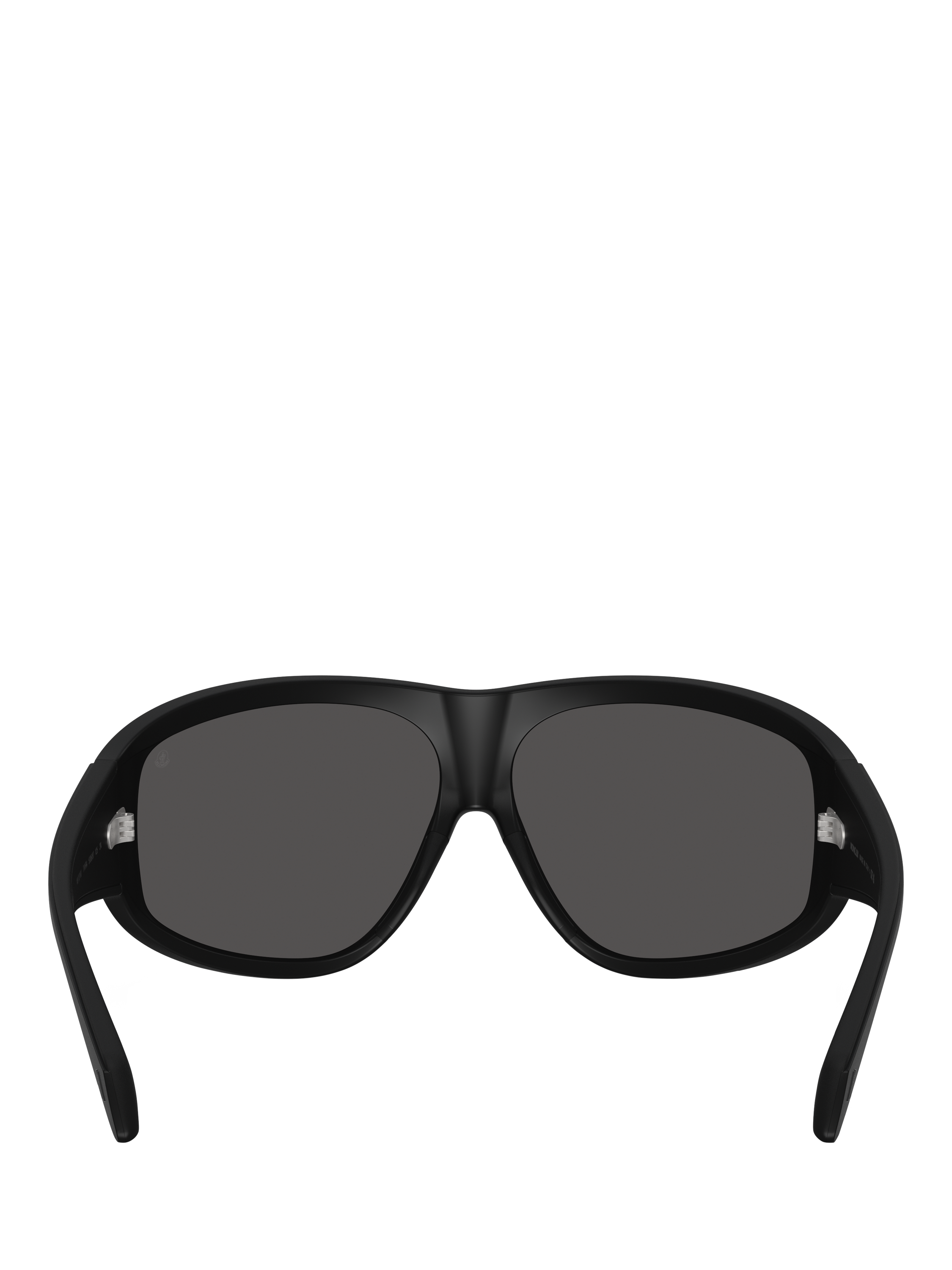 Product image 4 of 5, which shows Moncler ME8016 Unisex Oval Sunglasses, Matte Black
