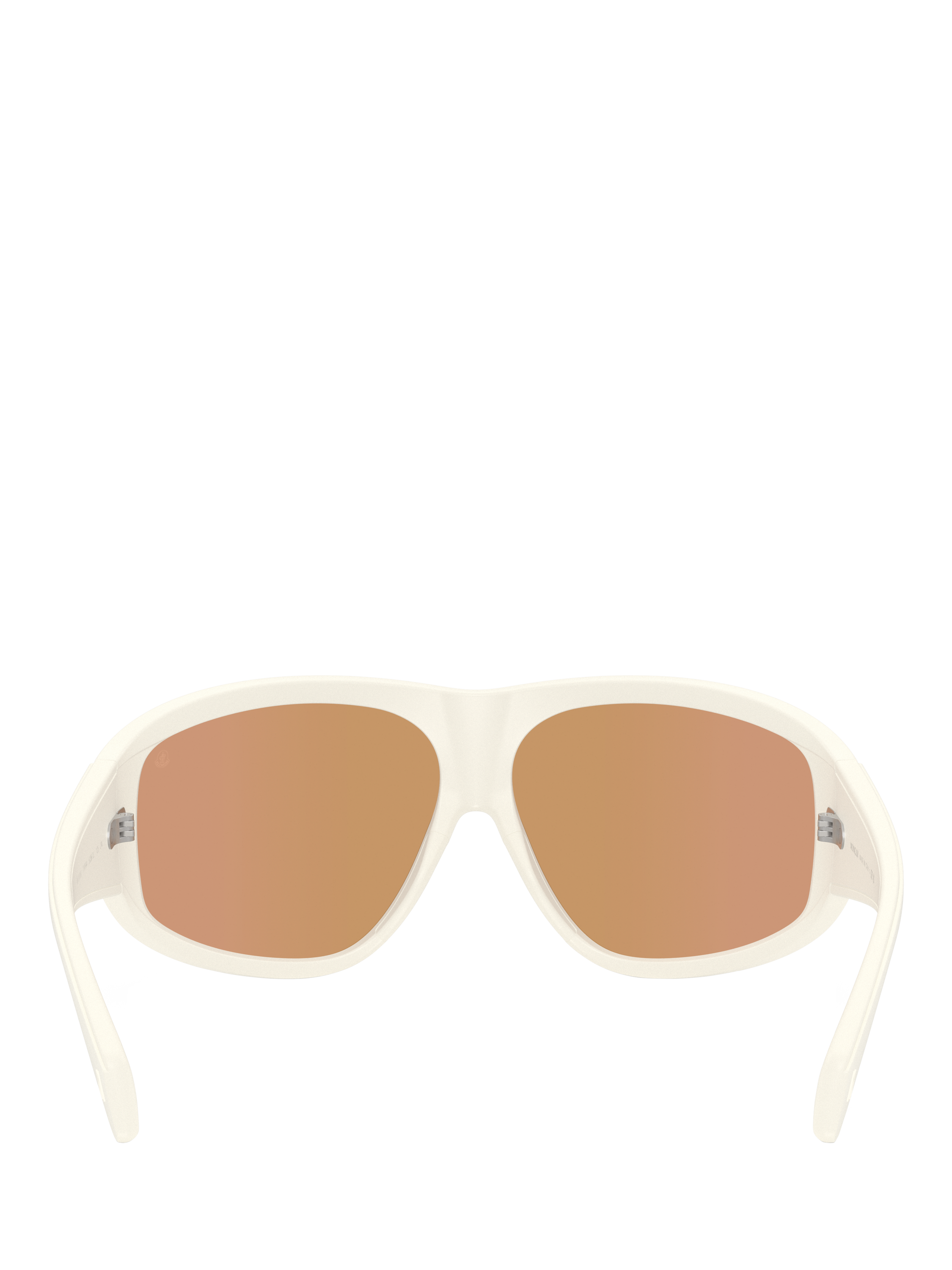 Product image 4 of 5, which shows Moncler ME8016 Unisex Wrap Sunglasses, Vanilla