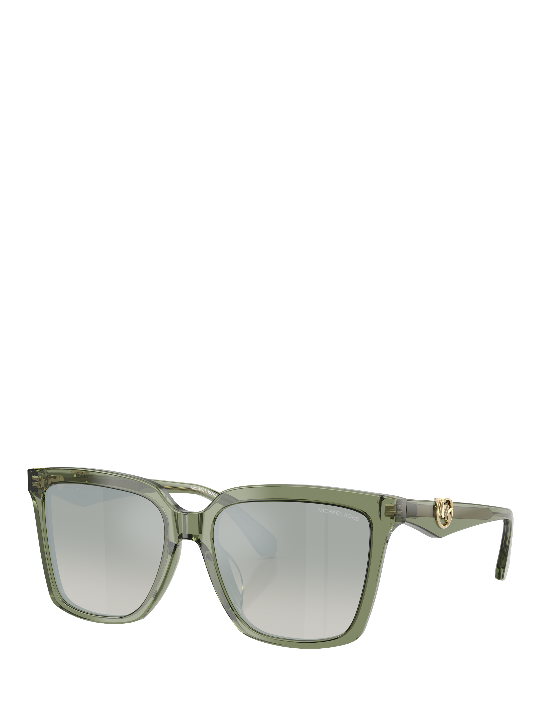 Product image 1 of 4, which shows Michael Kors MK2256 Women's Square Sunglasses, Green