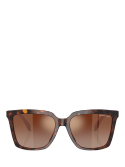 Michael Kors MK2256 Women's Square Glasses, Brown - view 2, Brown/Brown
