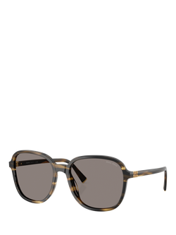 Miu Miu MU B01S25 Women's Pillow Sunglasses, Loden/Brown, Loden/Brown