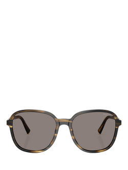Miu Miu MU B01S25 Women's Pillow Sunglasses, Loden/Brown - view 2, Loden/Brown
