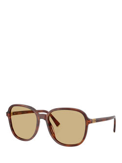 Miu Miu MU B01S26 Women's Pillow Sunglasses, Tobacco/Brown, Tobacco/Brown