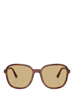 Miu Miu MU B01S26 Women's Pillow Sunglasses, Tobacco/Brown - view 2, Tobacco/Brown